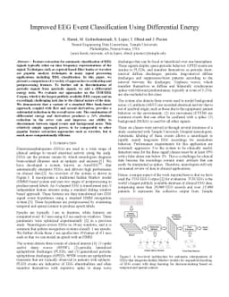 Improved EEG Event Classification Using Differential Energy