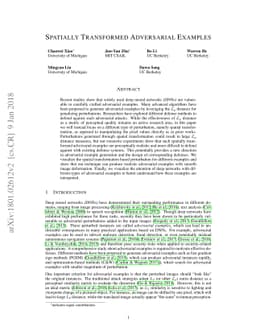 Spatially Transformed Adversarial Examples