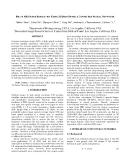 Brain MRI Super Resolution Using 3D Deep Densely Connected Neural
  Networks
