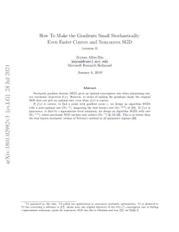 How To Make the Gradients Small Stochastically: Even Faster Convex and
  Nonconvex SGD