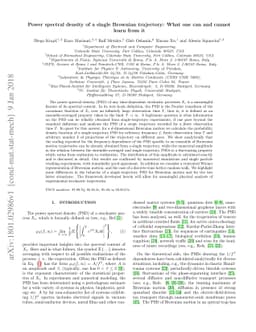 Power spectral density of a single Brownian trajectory: What one can and
  cannot learn from it