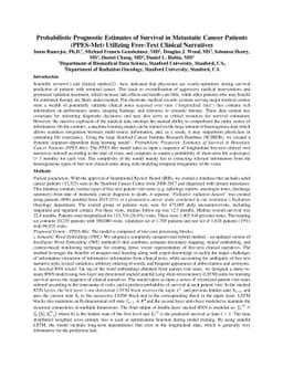 Abstract: Probabilistic Prognostic Estimates of Survival in Metastatic
  Cancer Patients