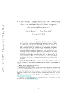 Non-stationary Douglas-Rachford and alternating direction method of
  multipliers: adaptive stepsizes and convergence