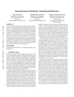 Asynchronous Stochastic Variational Inference