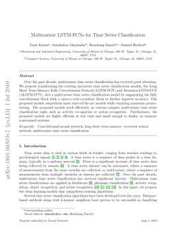Multivariate LSTM-FCNs for Time Series Classification