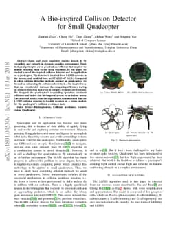 A Bio-inspired Collision Detecotr for Small Quadcopter
