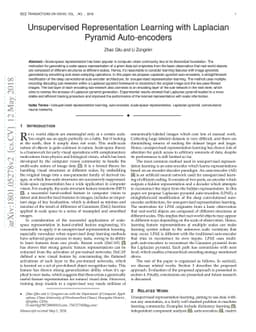 Unsupervised Representation Learning with Laplacian Pyramid
  Auto-encoders
