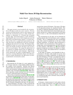 Multi-View Stereo 3D Edge Reconstruction