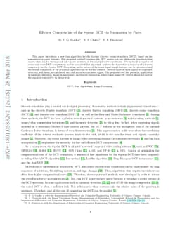 Efficient Computation of the 8-point DCT via Summation by Parts