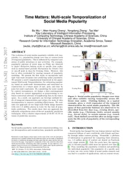 Time Matters: Multi-scale Temporalization of Social Media Popularity