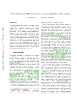 Active Community Detection with Maximal Expected Model Change