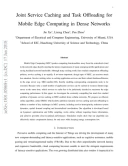 Joint Service Caching and Task Offloading for Mobile Edge Computing in
  Dense Networks