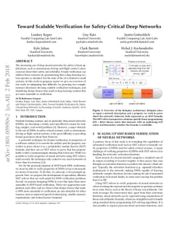 Toward Scalable Verification for Safety-Critical Deep Networks