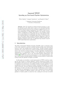 Layered TPOT: Speeding up Tree-based Pipeline Optimization