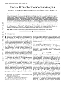 Robust Kronecker Component Analysis