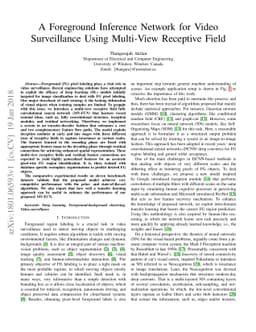 A Foreground Inference Network for Video Surveillance Using Multi-View
  Receptive Field