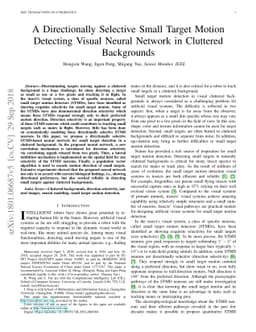 A Directionally Selective Small Target Motion Detecting Visual Neural
  Network in Cluttered Backgrounds
