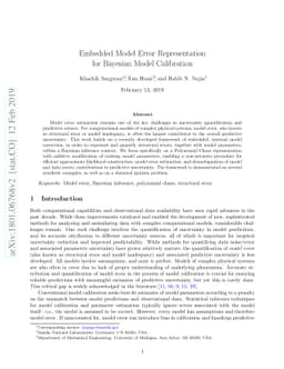 Embedded Model Error Representation for Bayesian Model Calibration
