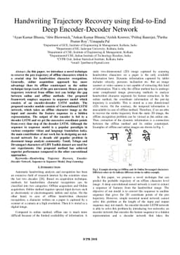 Handwriting Trajectory Recovery using End-to-End Deep Encoder-Decoder
  Network