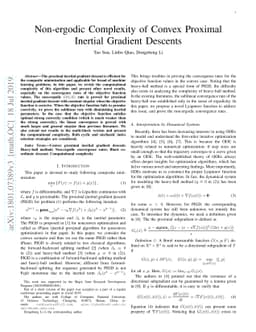 Non-ergodic Complexity of Convex Proximal Inertial Gradient Descents