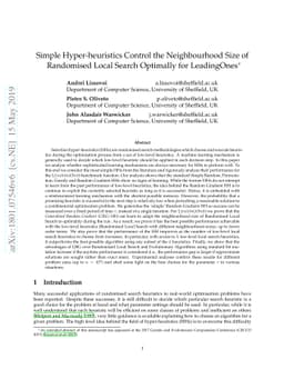 Simple Hyper-heuristics Control the Neighbourhood Size of Randomised
  Local Search Optimally for LeadingOnes