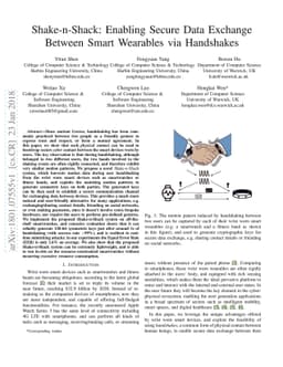 Shake-n-Shack: Enabling Secure Data Exchange Between Smart Wearables via
  Handshakes