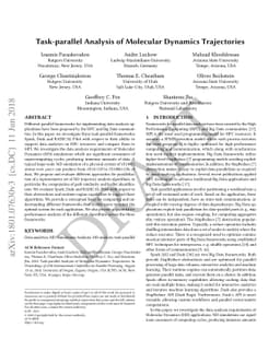 Task-parallel Analysis of Molecular Dynamics Trajectories