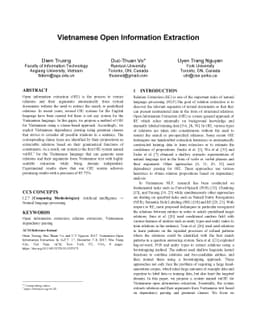Vietnamese Open Information Extraction
