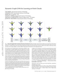 Dynamic Graph CNN for Learning on Point Clouds
