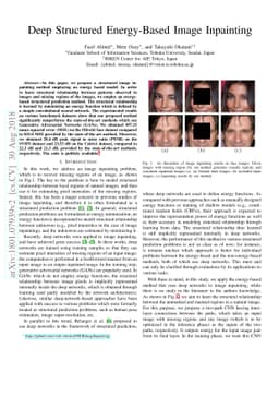 Deep Structured Energy-Based Image Inpainting