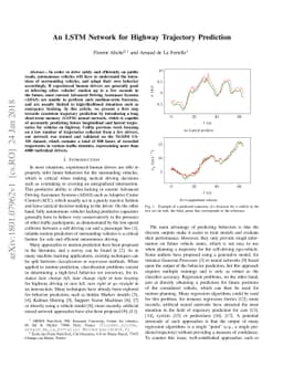 An LSTM Network for Highway Trajectory Prediction