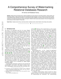 A Comprehensive Survey of Watermarking Relational Databases Research