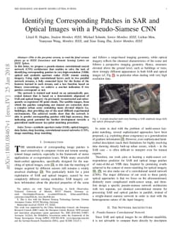 Identifying Corresponding Patches in SAR and Optical Images with a
  Pseudo-Siamese CNN