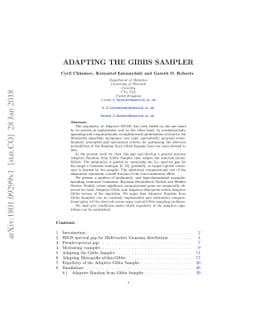 Adapting The Gibbs Sampler