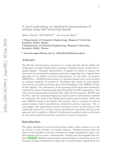 A novel methodology on distributed representations of proteins using
  their interacting ligands