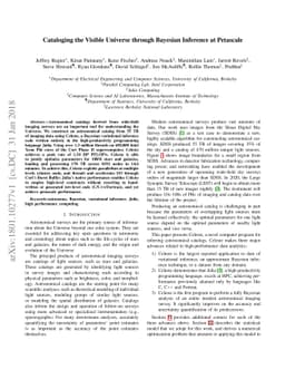 Cataloging the Visible Universe through Bayesian Inference at Petascale