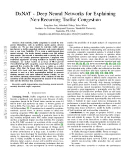 DxNAT - Deep Neural Networks for Explaining Non-Recurring Traffic
  Congestion