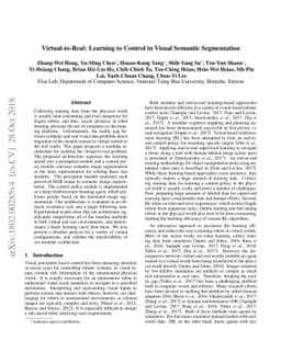 Virtual-to-Real: Learning to Control in Visual Semantic Segmentation