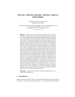 One-class Collective Anomaly Detection based on Long Short-Term Memory
  Recurrent Neural Networks