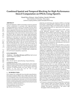 Combined Spatial and Temporal Blocking for High-Performance Stencil
  Computation on FPGAs Using OpenCL