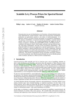 Scalable Lévy Process Priors for Spectral Kernel Learning