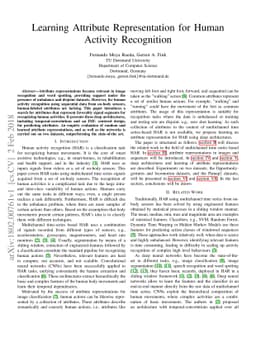 Learning Attribute Representation for Human Activity Recognition