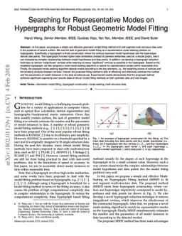 Searching for Representative Modes on Hypergraphs for Robust Geometric
  Model Fitting