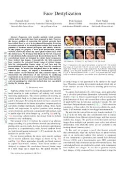 Face Destylization