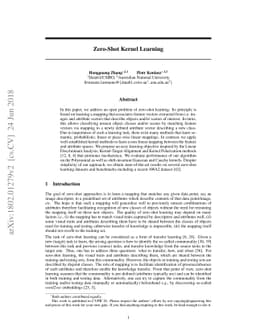 Zero-Shot Kernel Learning