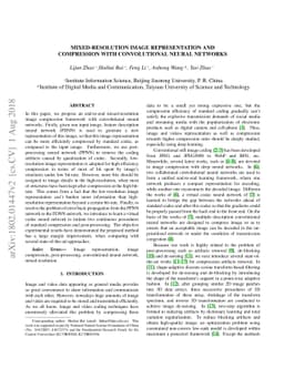 Mixed-Resolution Image Representation and Compression with Convolutional
  Neural Networks