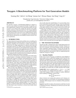 Texygen: A Benchmarking Platform for Text Generation Models