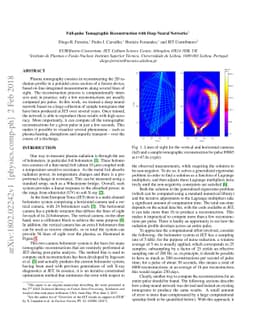 Full-pulse Tomographic Reconstruction with Deep Neural Networks