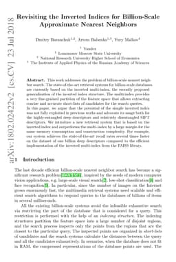 Revisiting the Inverted Indices for Billion-Scale Approximate Nearest
  Neighbors