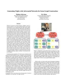 Generating Triples with Adversarial Networks for Scene Graph
  Construction